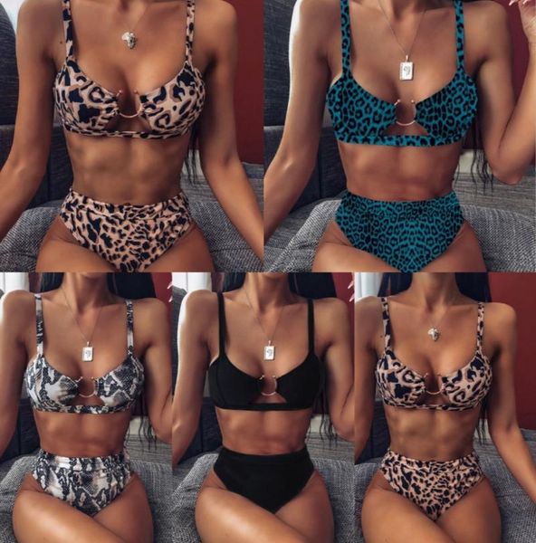 women's swimwear 2021 high waist bikini swimsuit leopard snake print women tube thong brazilian suit bathing, White;black
women's swimwear 2021 high waist bikini swimsuit leopard snake print women tube thong brazilian suit bathing, White;black