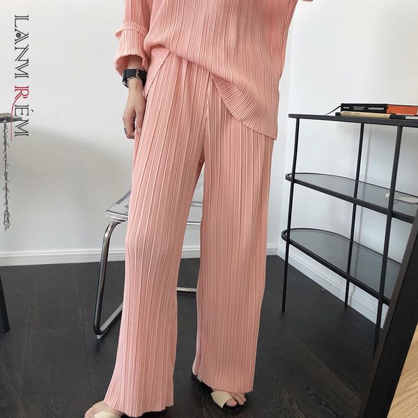high elastic gray pleated waist trousers arrivals loose fit pants women fashion tide spring autumn 2e1541 210507, Black;white
high elastic gray pleated waist trousers arrivals loose fit pants women fashion tide spring autumn 2e1541 210507, Black;white