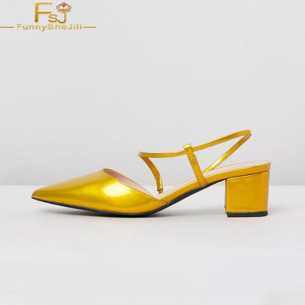 dress shoes gold patent women pumps high chunky heels pointed toe elastic band large size 13 16 ladies summer fashion mature fsj, Black
dress shoes gold patent women pumps high chunky heels pointed toe elastic band large size 13 16 ladies summer fashion mature fsj, Black