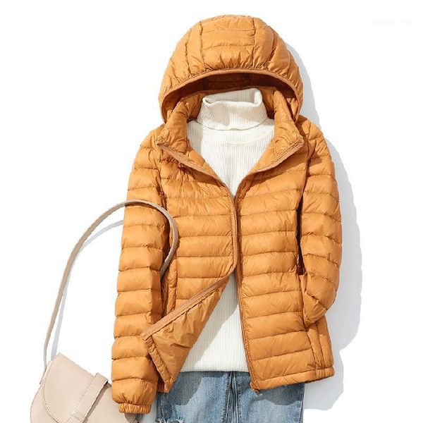 light down jacket 90% white duck coat casual loose winter warm outwear with hood 6 colors women's & parkas, Black
light down jacket 90% white duck coat casual loose winter warm outwear with hood 6 colors women's & parkas, Black