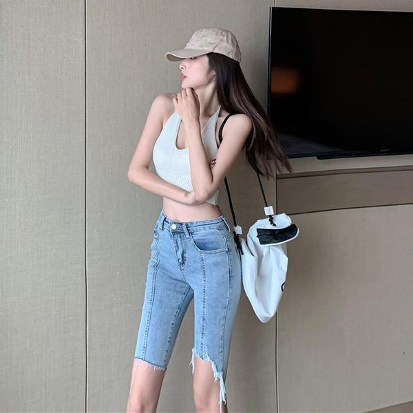 women's jeans pants summer 2021 high waist slimming and tight korean style versatile burr straight knee length fashion, Blue
women's jeans pants summer 2021 high waist slimming and tight korean style versatile burr straight knee length fashion, Blue
