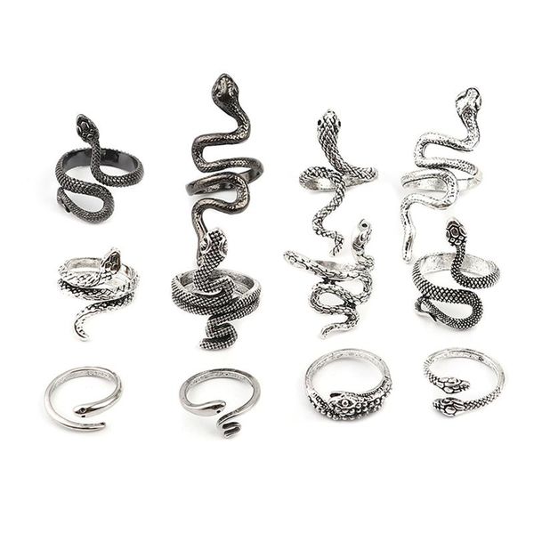 cluster rings punk style open adjustable black/silver color snake animal for women heavy metals rock knuckle fashion jewelry gift, Golden;silver
cluster rings punk style open adjustable black/silver color snake animal for women heavy metals rock knuckle fashion jewelry gift, Golden;silver