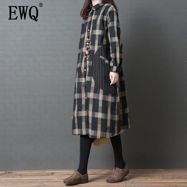 casual dresses ewq larg mid length dress for women long sleeve lapel collar single breasted plaid shirt fashion tide 2021 autumn gd415, Black;gray
casual dresses ewq larg mid length dress for women long sleeve lapel collar single breasted plaid shirt fashion tide 2021 autumn gd415, Black;gray