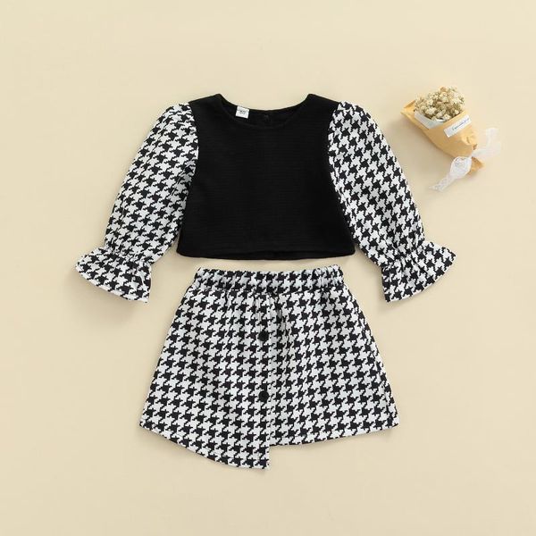 clothing sets 2pcs baby girls skirt set, houndstooth long sleeve blouse + cropped suit for toddlers, 6 months to 3 years, White
clothing sets 2pcs baby girls skirt set, houndstooth long sleeve blouse + cropped suit for toddlers, 6 months to 3 years, White