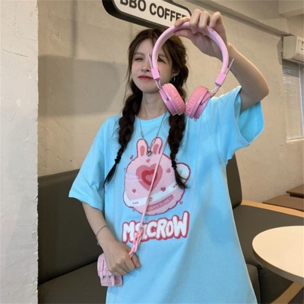 women's t-shirt t-shirts japanese kawaii ladies ulzzang loose lazy cartoon letter tshirt female korean harajuku clothes for women, White
women's t-shirt t-shirts japanese kawaii ladies ulzzang loose lazy cartoon letter tshirt female korean harajuku clothes for women, White