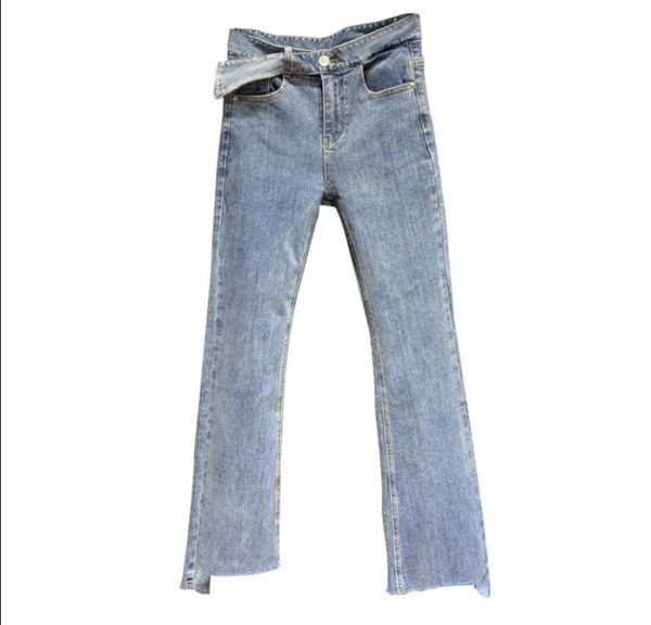 women's jeans european 2021 spring korean irregular women all-match high waist flare trousers stretch female denim pants, Blue
women's jeans european 2021 spring korean irregular women all-match high waist flare trousers stretch female denim pants, Blue