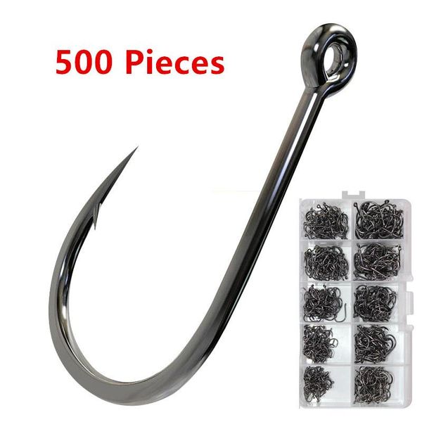fishing hook bend nose edge sharp 500 pieces set single black nickel with ring barbed hooks
fishing hook bend nose edge sharp 500 pieces set single black nickel with ring barbed hooks
