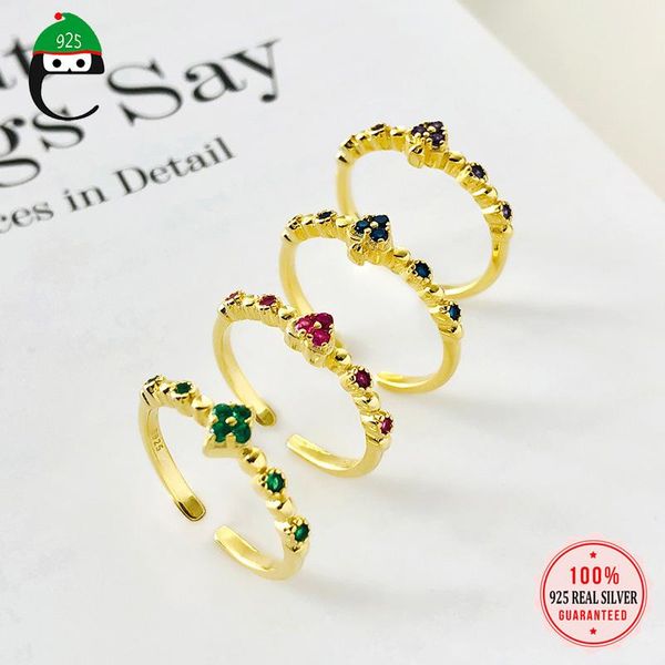 cluster rings elfoplatasi 100% 925 sterling silver fashion dazzling opening ring sizable for women girl fine jewelry gift da861, Golden;silver
cluster rings elfoplatasi 100% 925 sterling silver fashion dazzling opening ring sizable for women girl fine jewelry gift da861, Golden;silver