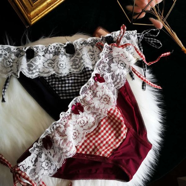 panties lace women's underpants cut bow underwear grid seamless thong bandage milk silk briefs comfort lingerie, Black;white
panties lace women's underpants cut bow underwear grid seamless thong bandage milk silk briefs comfort lingerie, Black;white