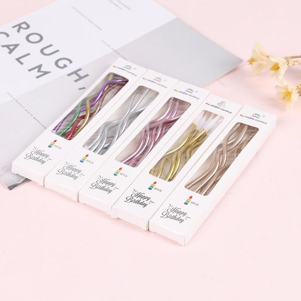 creative 6pcs/box threaded candle curved cake long curving safe flames kids birthday romantic decorations 1box candles
creative 6pcs/box threaded candle curved cake long curving safe flames kids birthday romantic decorations 1box candles