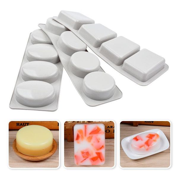 craft tools 4 cavity soap molds silicone mold for making handmade lotion bar rectangle oval round reusable
craft tools 4 cavity soap molds silicone mold for making handmade lotion bar rectangle oval round reusable