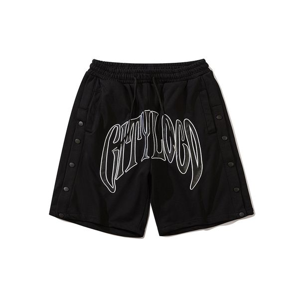 fashionable shorts dark black style letter embroidery casual men's high street hip hop trendy side breasted loose capris, White;black
fashionable shorts dark black style letter embroidery casual men's high street hip hop trendy side breasted loose capris, White;black
