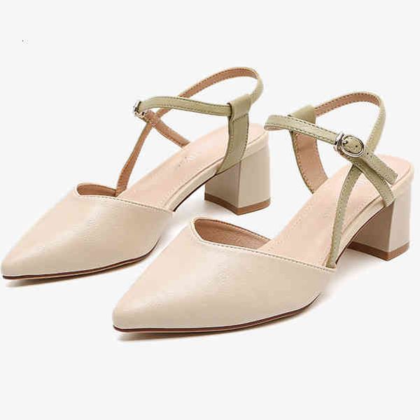 dress shoes 2021 summer elegant fairy style high-heeled thick heel pointed color matching word buckle baotou sandals women's shoes, Black
dress shoes 2021 summer elegant fairy style high-heeled thick heel pointed color matching word buckle baotou sandals women's shoes, Black