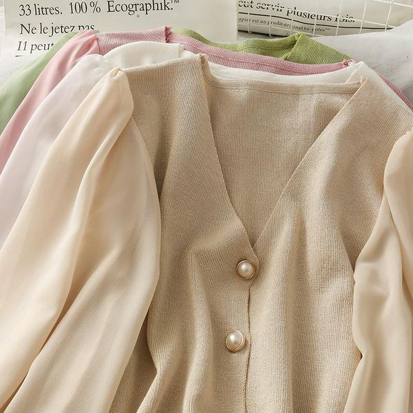 women's blouses & shirts women fashion slim solid beads buttons bodycon knitted blouse lady sweet casual outdoor girls elegant daily ba, White
women's blouses & shirts women fashion slim solid beads buttons bodycon knitted blouse lady sweet casual outdoor girls elegant daily ba, White