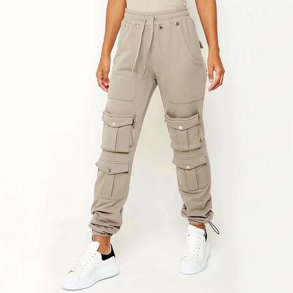 women pockets cargo pant jogger with fitted cuffs track pants women's & capris, Black;white
women pockets cargo pant jogger with fitted cuffs track pants women's & capris, Black;white