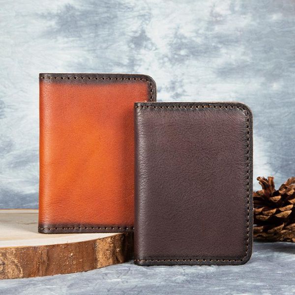 card holders cow leather credit id holder name vintage design vegetable tanned business mini slim wallet, Brown;gray
card holders cow leather credit id holder name vintage design vegetable tanned business mini slim wallet, Brown;gray