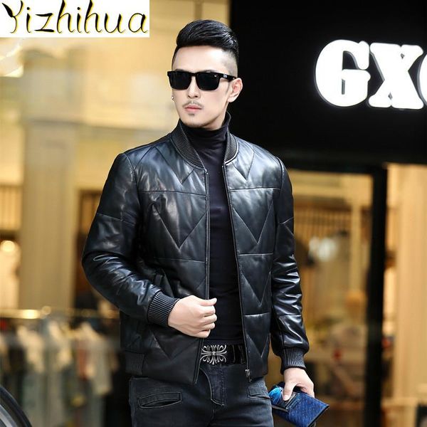 men's leather & faux azazel genuine sheepskin jacket men down jackets fashion motorcycle coat winter clothes mens ropa hombre lxr836, Black
men's leather & faux azazel genuine sheepskin jacket men down jackets fashion motorcycle coat winter clothes mens ropa hombre lxr836, Black