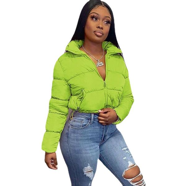 cropped puffer jacket fashion winter parkas women warm bubble coats orange black outwear
cropped puffer jacket fashion winter parkas women warm bubble coats orange black outwear