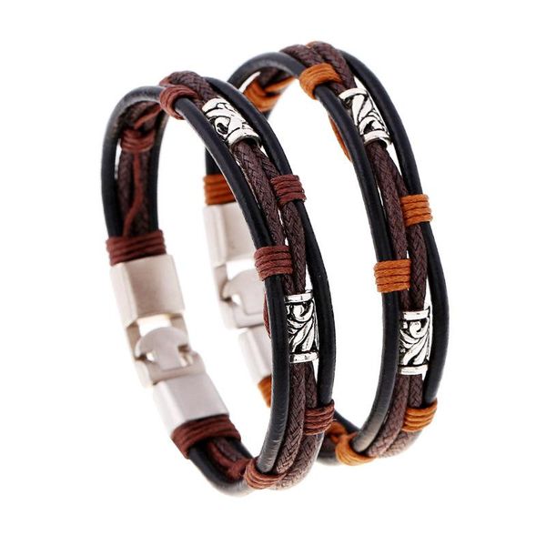 charm bracelets rock bangles fashion titanium steel magnetic black men bracelet leather genuine braided punk jewelry accessories friend, Golden;silver
charm bracelets rock bangles fashion titanium steel magnetic black men bracelet leather genuine braided punk jewelry accessories friend, Golden;silver