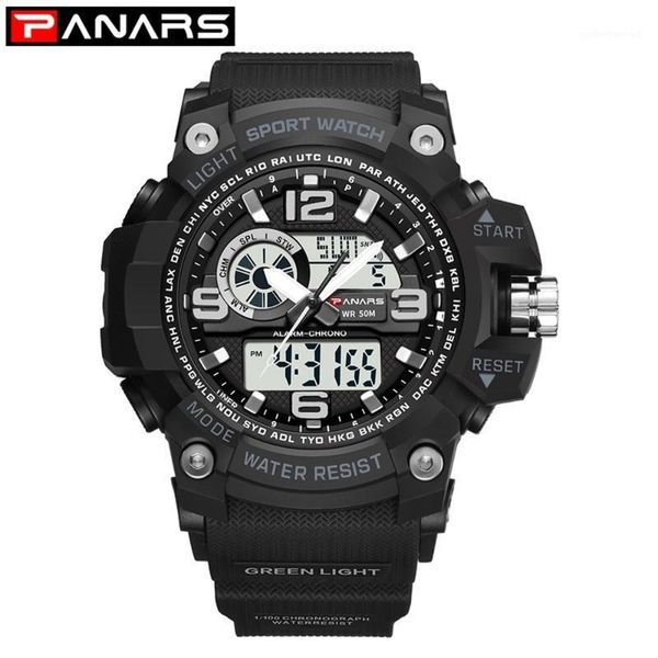 double display men's watch waterproof sport military watches led digital men luxury quartz wrist 8203 wristwatches, Slivery;brown
double display men's watch waterproof sport military watches led digital men luxury quartz wrist 8203 wristwatches, Slivery;brown