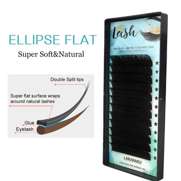 abonnie flat ellipse eyelashes wire volume extension 0.12 c/d 8-16 split tips makeup false lash
abonnie flat ellipse eyelashes wire volume extension 0.12 c/d 8-16 split tips makeup false lash