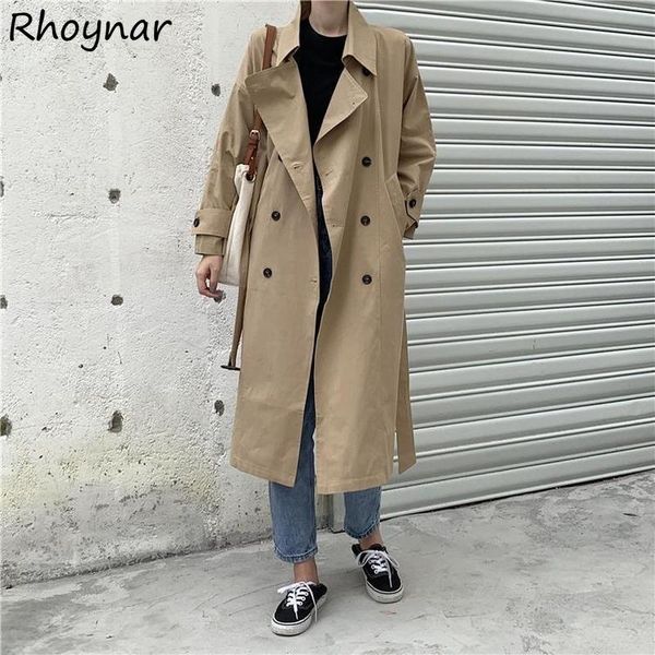women's trench coats women fashion baggy double breasted ulzzang solid simple students chic vintage teens daily ladies clothing est, Tan;black
women's trench coats women fashion baggy double breasted ulzzang solid simple students chic vintage teens daily ladies clothing est, Tan;black