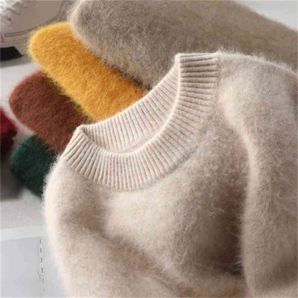 women's sweaters 100% mink cashmere women autumn winter clothes super warm sweater jumper female pull femme hiver basic pullovers jqvc, White;black
women's sweaters 100% mink cashmere women autumn winter clothes super warm sweater jumper female pull femme hiver basic pullovers jqvc, White;black