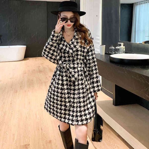 coats fashion long sleeve vintage houndstooth woolen fleece korean winter elegant outerwear feminine ntq4, Tan;black
coats fashion long sleeve vintage houndstooth woolen fleece korean winter elegant outerwear feminine ntq4, Tan;black