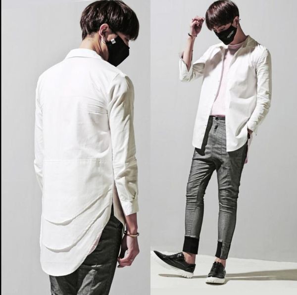 summer men clothing fashion casual shirt cardigan slim medium-long long-sleeve hairstylist nightclub singer costumes men's shirts, White;black
summer men clothing fashion casual shirt cardigan slim medium-long long-sleeve hairstylist nightclub singer costumes men's shirts, White;black