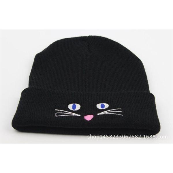 New plain embroidered cute autumn cat Knitted Wool Winter women's Ski Hat beanies, Blue;gray
New plain embroidered cute autumn cat Knitted Wool Winter women's Ski Hat beanies, Blue;gray