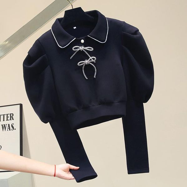women's blouses & shirts short chiffon shirt for women long sleeve blouse 2021 spring summer diamond bow cropped girls lady casual, White
women's blouses & shirts short chiffon shirt for women long sleeve blouse 2021 spring summer diamond bow cropped girls lady casual, White