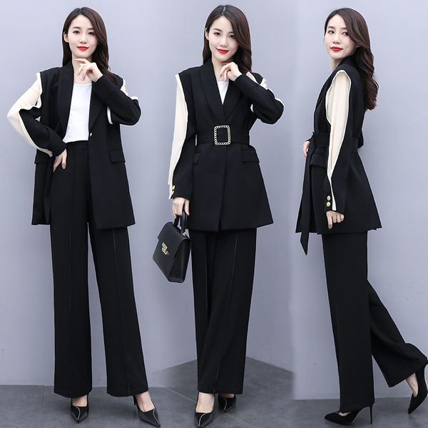 pant female professional suit temperature fall fashions a buckle belts blazer jacket leg drop pants two set y540 pieces jbz9, White
pant female professional suit temperature fall fashions a buckle belts blazer jacket leg drop pants two set y540 pieces jbz9, White