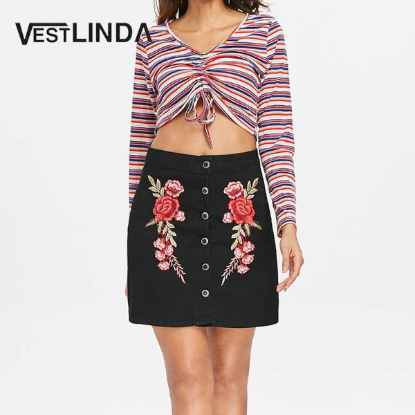 skirts vestlinda apparel women skirt vintage short winter spring high waist casual embroidered buttoned mini, Black
skirts vestlinda apparel women skirt vintage short winter spring high waist casual embroidered buttoned mini, Black