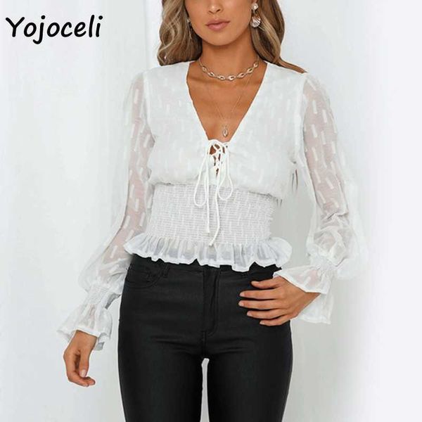 yojoceli cute white chiffon blouses shirt lantern sleeve ruffle female blusas 210609
yojoceli cute white chiffon blouses shirt lantern sleeve ruffle female blusas 210609