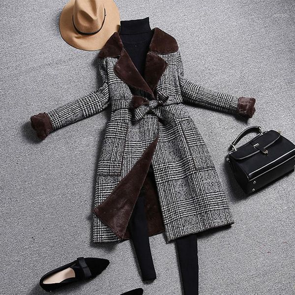 women's wool & blends retro women long thick jacket coat costume 2021 winter fur jackets elegant ladies slim coats high quality, Black
women's wool & blends retro women long thick jacket coat costume 2021 winter fur jackets elegant ladies slim coats high quality, Black