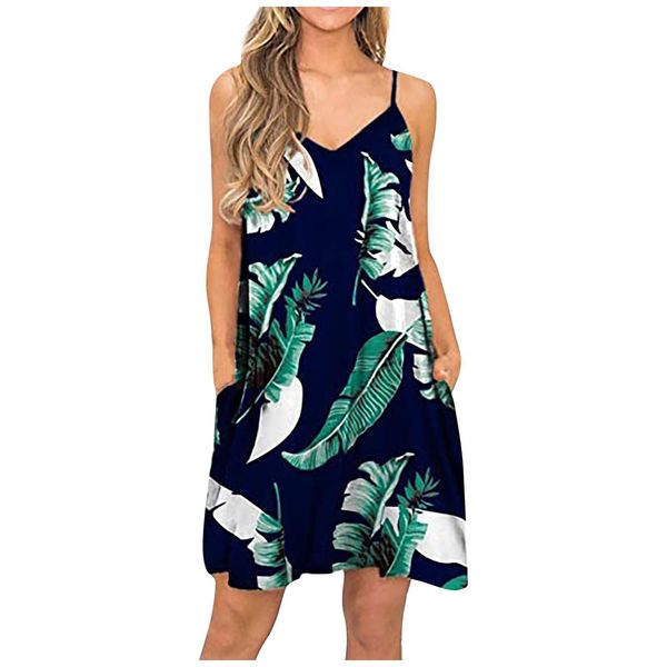 women dresses f summer spaghetti strap dress casual beach cover up pleated tank slip mini floral printed robe, Black;gray
women dresses f summer spaghetti strap dress casual beach cover up pleated tank slip mini floral printed robe, Black;gray