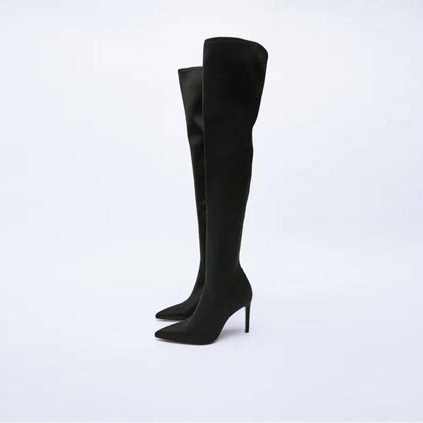 boots high heel over knee for women 2021 winter brand ladies black elastic satin pointy side zip slim stiletto
boots high heel over knee for women 2021 winter brand ladies black elastic satin pointy side zip slim stiletto