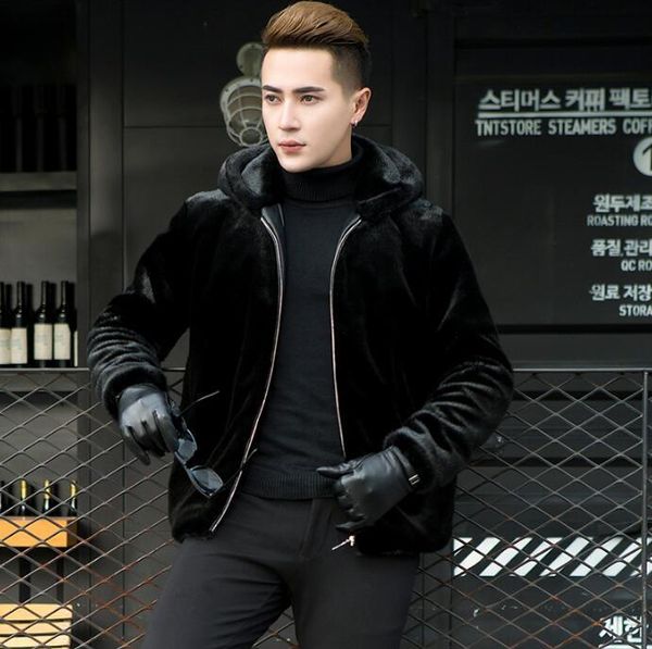 men's fur & faux autumn mink leather jacket mens winter thicken warm short coat men slim jackets jaqueta de couro hooded black
men's fur & faux autumn mink leather jacket mens winter thicken warm short coat men slim jackets jaqueta de couro hooded black