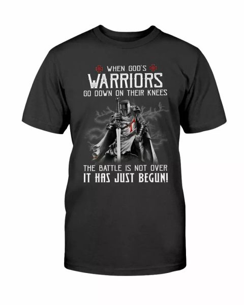 christian knight templar t-shirt men warrior of god tee gifts battle just begun, White;black
christian knight templar t-shirt men warrior of god tee gifts battle just begun, White;black