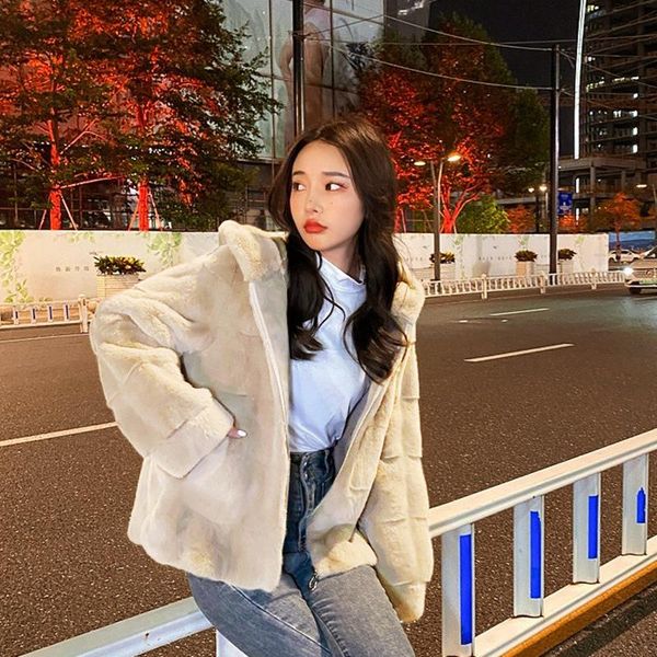 women's fur & faux winter mink coats plush slim short padded jackets fashion, Black
women's fur & faux winter mink coats plush slim short padded jackets fashion, Black