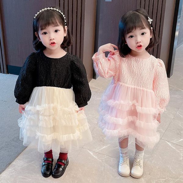 girls puff sleeve dress spring and autumn children fashion little girl clothes o-neck princess mini girl's dresses, Red;yellow
girls puff sleeve dress spring and autumn children fashion little girl clothes o-neck princess mini girl's dresses, Red;yellow