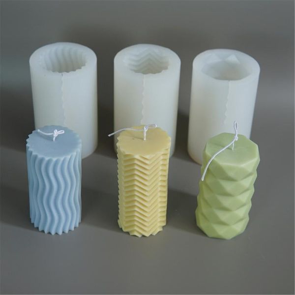 cylindrical candle molds water cube horizontal fold vertical ripple styles silicone mold diy making mould craft tools
cylindrical candle molds water cube horizontal fold vertical ripple styles silicone mold diy making mould craft tools
