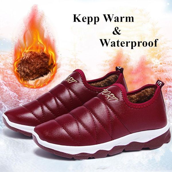 boots 2021 waterproof leather warm plush women shoes winter furry flat footwear home outdoor short booties ladies ankle snow, Black
boots 2021 waterproof leather warm plush women shoes winter furry flat footwear home outdoor short booties ladies ankle snow, Black