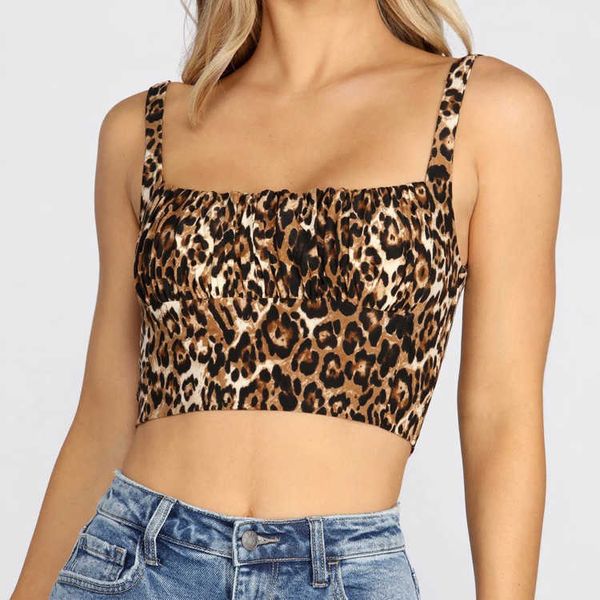 2020 summer causal women clothing leopard print sleeveless tank top, Black;white 
2020 summer causal women clothing leopard print sleeveless tank top, Black;white