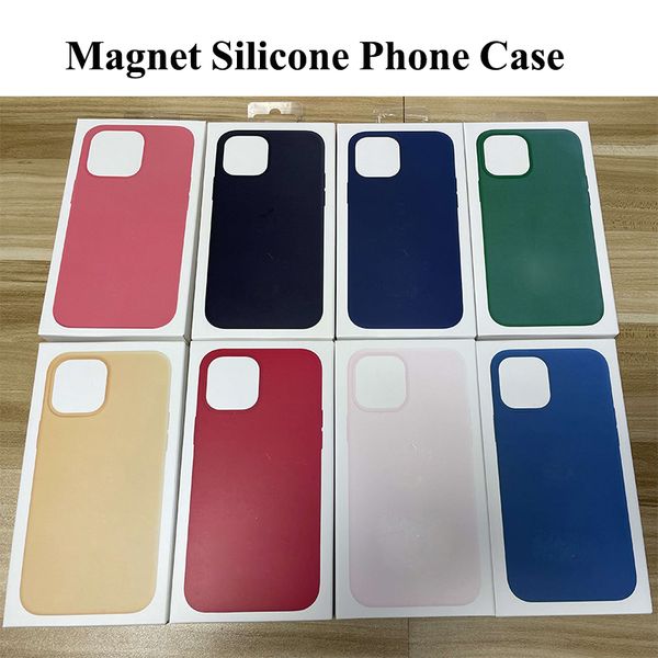 magnet silicone phone case back cover cases with retail box for ip 12 13 mini pro max high quality
magnet silicone phone case back cover cases with retail box for ip 12 13 mini pro max high quality