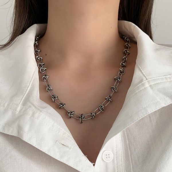 chains korean style fashion men and women couple necklace female design retro temperament clavicle chain accessories, Silver
chains korean style fashion men and women couple necklace female design retro temperament clavicle chain accessories, Silver