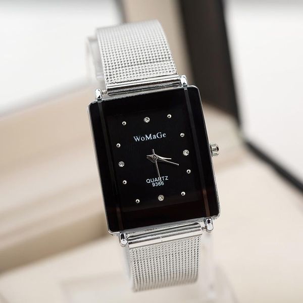 wristwatches wholesale fashion women rectangle watches womage 2021 mesh belt quartz watch ladies small bracelet set, Slivery;brown
wristwatches wholesale fashion women rectangle watches womage 2021 mesh belt quartz watch ladies small bracelet set, Slivery;brown