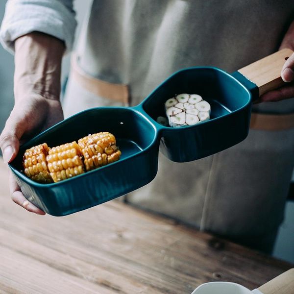 kitchen storage & organization ceramic snack plate with wood handle fruit salad dipping bowls dessert tableware serving tray cheese pla
kitchen storage & organization ceramic snack plate with wood handle fruit salad dipping bowls dessert tableware serving tray cheese pla