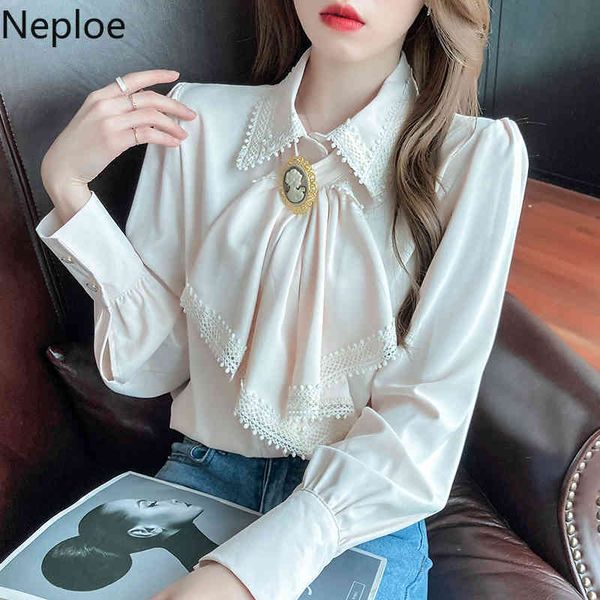 neploe elegant shirts women spring chic chiffon white long-sleeve turn down collar bow blouse blusas mujer de moda 210422
neploe elegant shirts women spring chic chiffon white long-sleeve turn down collar bow blouse blusas mujer de moda 210422