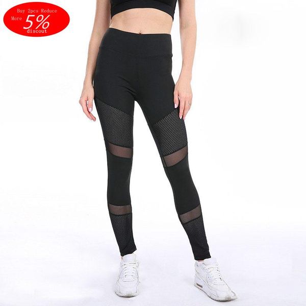 women casual leggings breathable mesh hollow fitness feminina high waist ankle-length workout sportswear women's, Black
women casual leggings breathable mesh hollow fitness feminina high waist ankle-length workout sportswear women's, Black